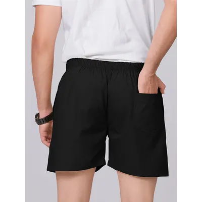 Plain Grizzle Gray And Black Mens Boxer Combos - Pack of Two